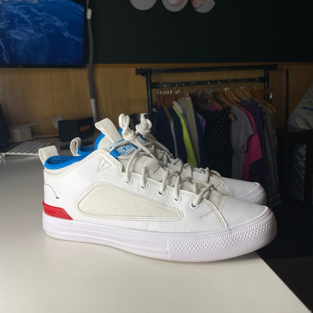 Converse Chuck Taylor All Star Ultra low-top sneaker white enamel red imperial - Picture 2 of 8